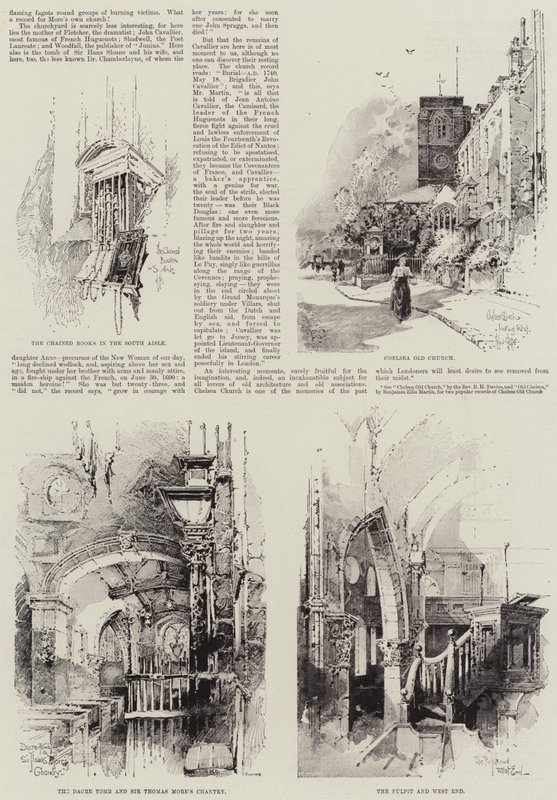 Chelsea gamle kirke af Herbert Railton