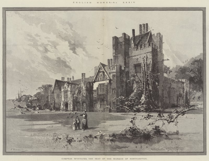 Compton Wynyates, sæde for markisen af Northampton af Herbert Railton