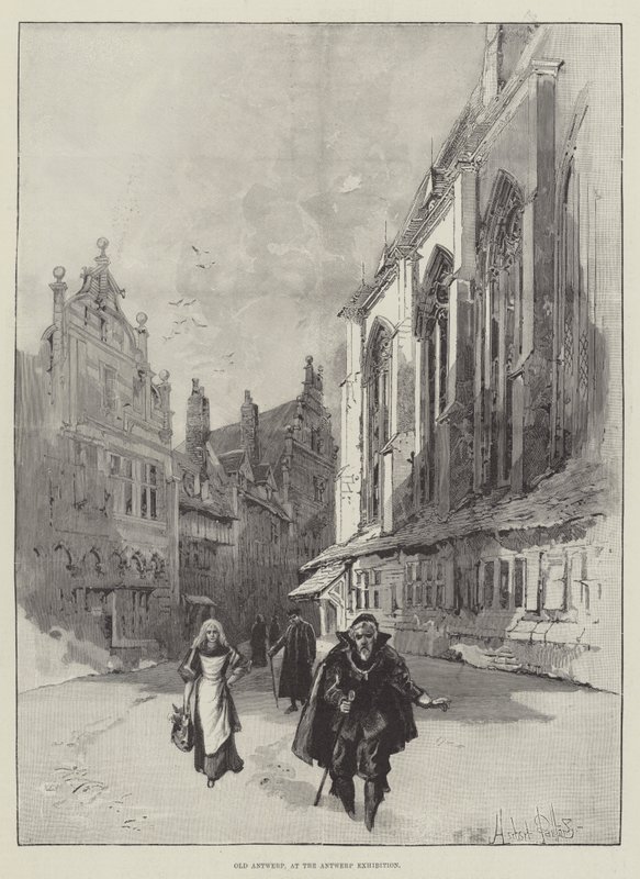 Old Antwerpen, på Antwerpen-udstillingen af Herbert Railton