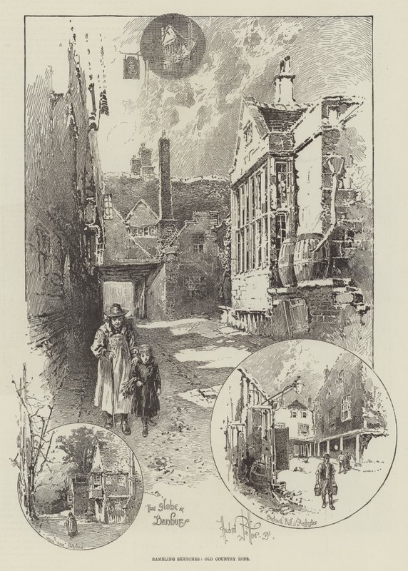 Vandrende skitser, Old Country Inns af Herbert Railton