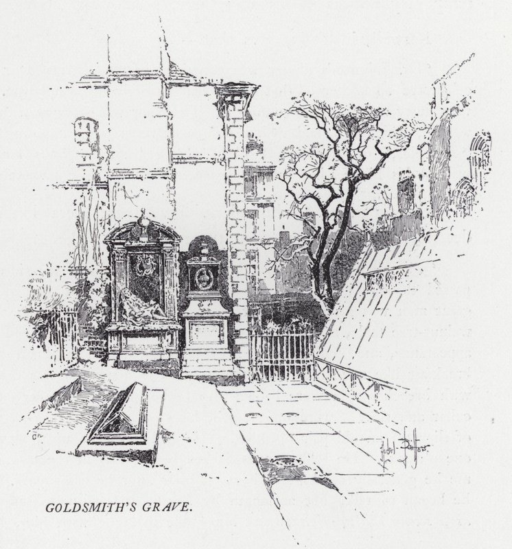 Guldsmedens grav (gravering) af Herbert (after) Railton