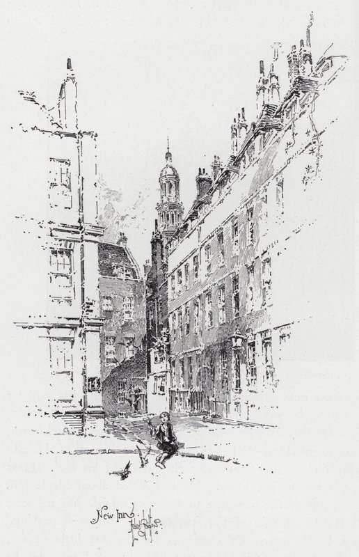 New Inn (gravering) af Herbert (after) Railton