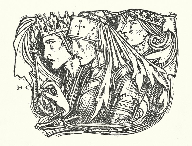 La Belle Dame Sans Merci (kobberstik) af Herbert Cole