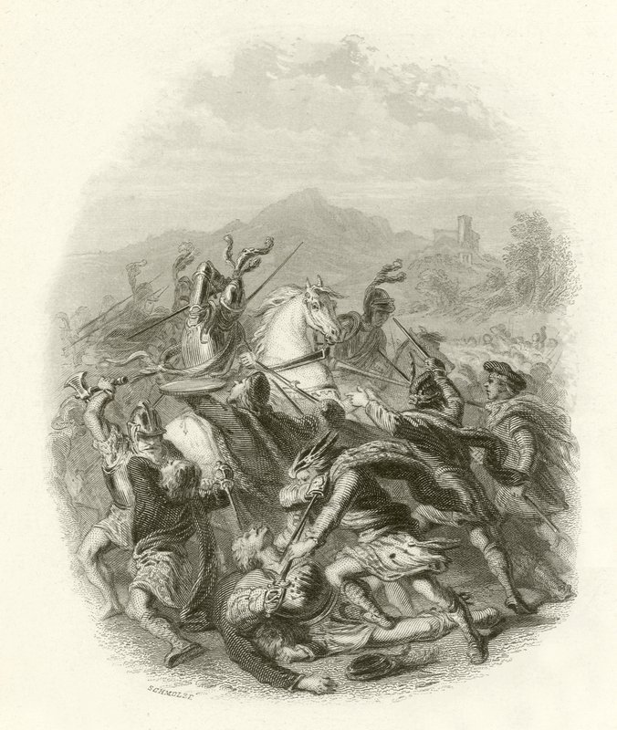 Slaget ved Flodden af Herbert Gustave Schmalz