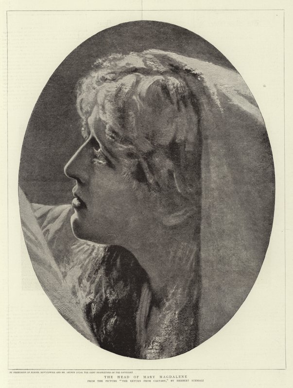 Maria Magdalenas hoved af Herbert Gustave Schmalz
