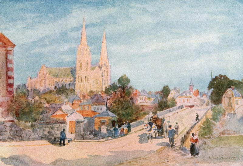 Chartres fra nord af Herbert Menzies Marshall