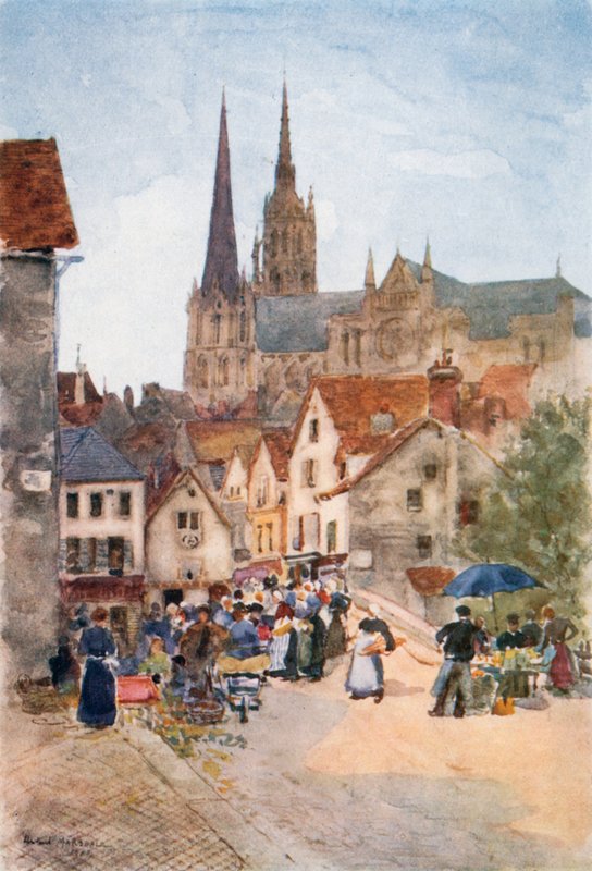 Rue de la Porte Guillaume, Chartres af Herbert Menzies Marshall
