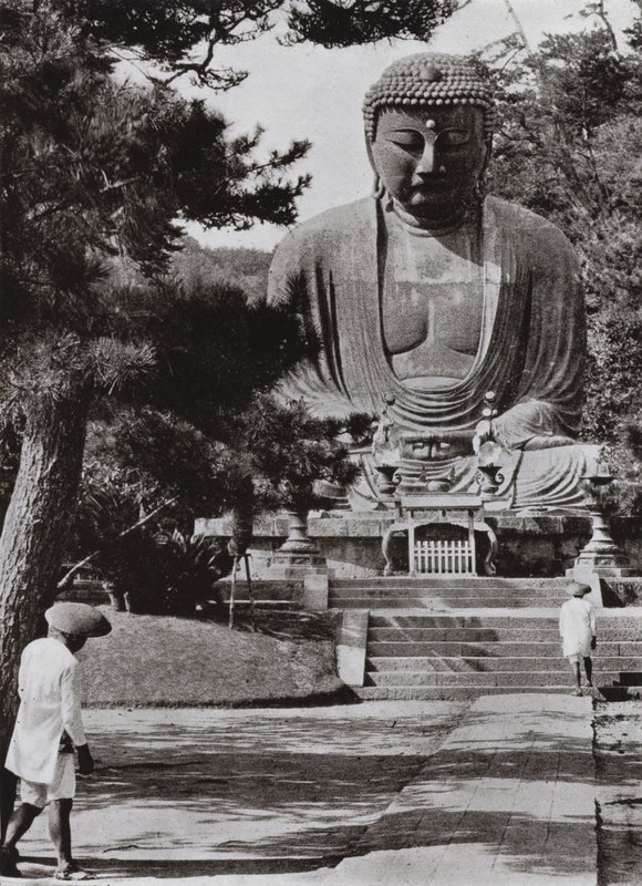 Amida, Buddha (s/h foto) af Herbert Ponting
