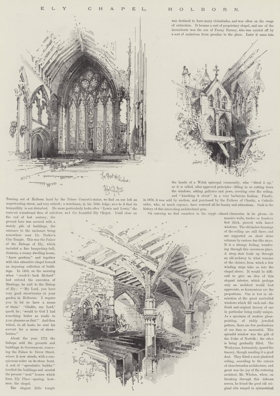 Ely Chapel, Holborn af Herbert Railton