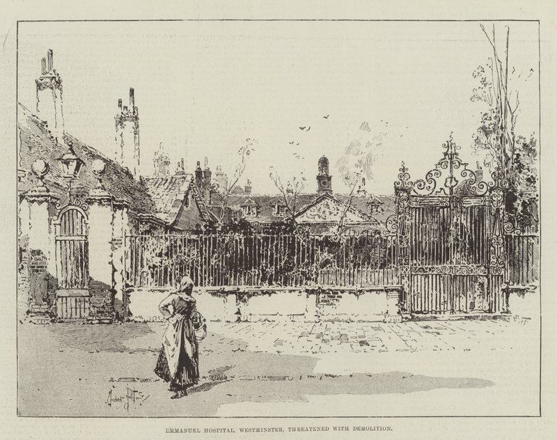 Emmanuel Hospital, Westminster, truet med nedrivning af Herbert Railton