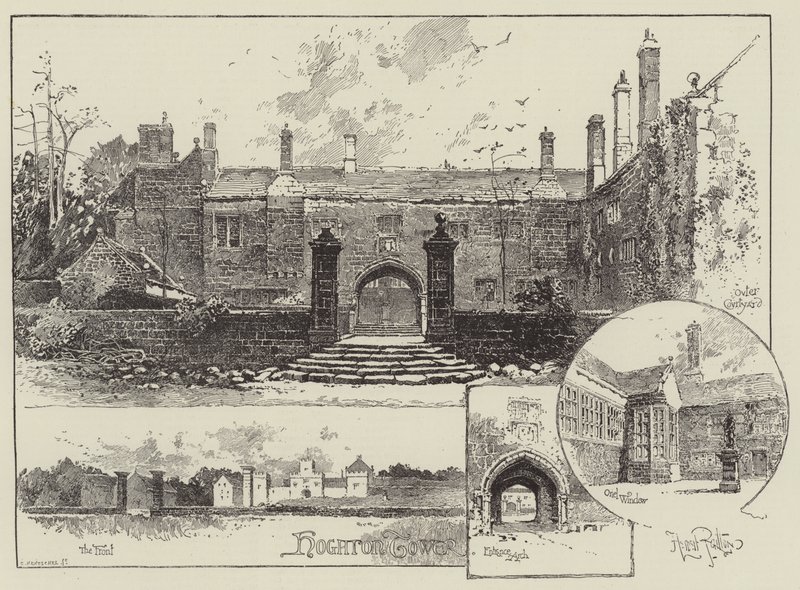 Hoghton Tower i Lancashire af Herbert Railton