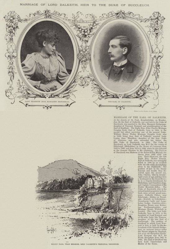 Bryllup af Lord Dalkeith, arving til hertugen af Buccleuch af Herbert Railton