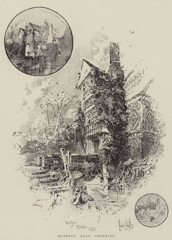 Moreton Hall, Cheshire af Herbert Railton