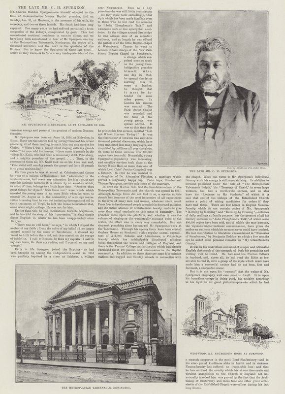 Den afdøde hr. CH Spurgeon af Herbert Railton