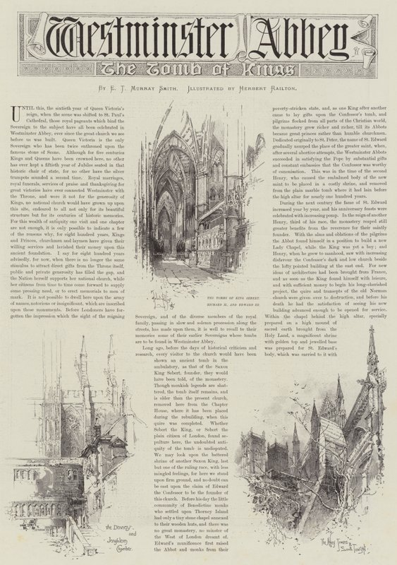 Westminster Abbey af Herbert Railton