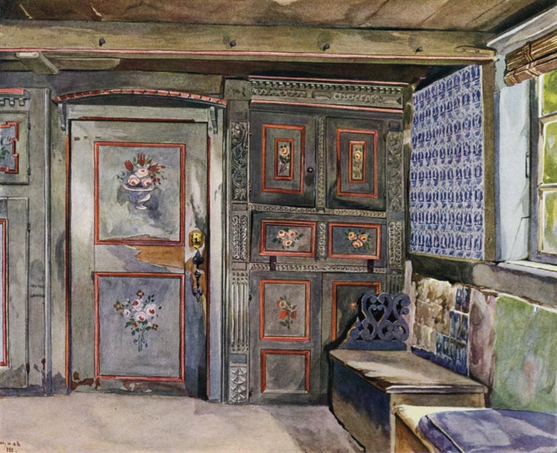 En del af salen i Hufner House of Mr Hittscher i Curslack af Hermann Haase