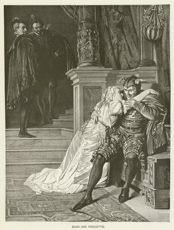 Gilda og Rigoletto af Hermann Kaulbach