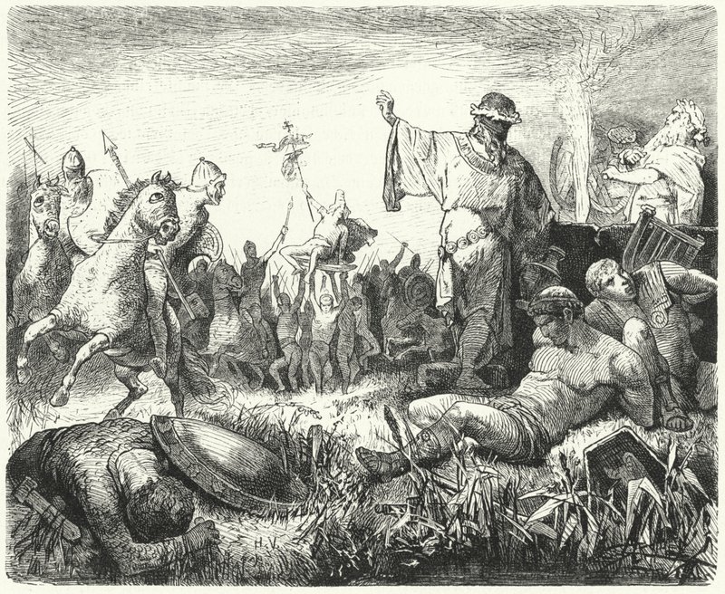 Parthians fejrer en sejr af Hermann Vogel