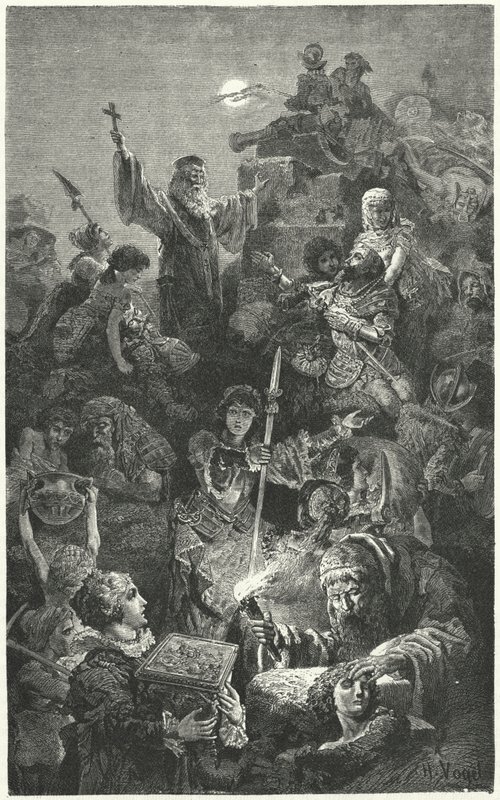 Osmannernes belejring af den venetianske by Nicosia, 1570 af Hermann Vogel