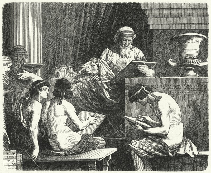 Solon, lovgiver i Athen af Hermann Vogel