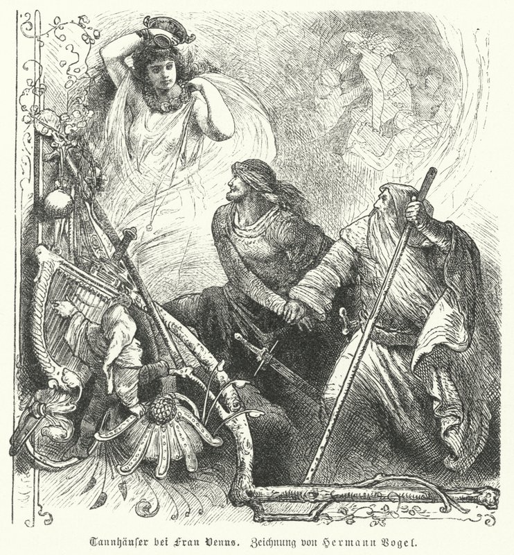 Tannhauser med Venus af Hermann Vogel