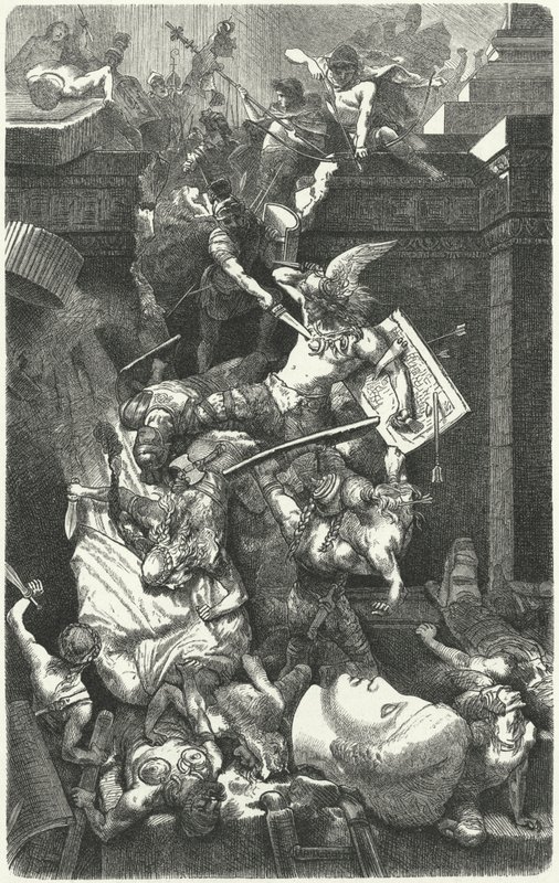 Vandalerne angriber Rom, 455 af Hermann Vogel