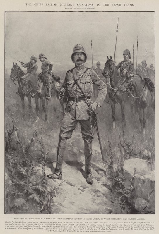 Den øverste britiske militære underskriver af fredsbetingelserne af Hermanus Willem Koekkoek