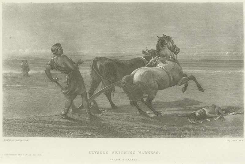 Ulysses foregiver galskab (dybtryk) af Heywood Hardy
