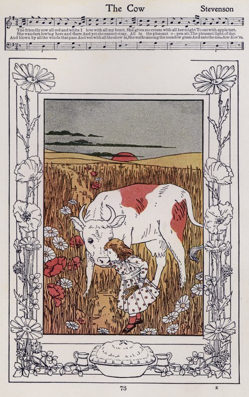 Koen (farve litho) af Hilda Broughton