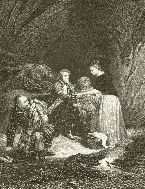 Charles Edward (pretenderen) og Flora Macdonald af Hippolyte Delaroche