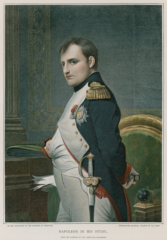 Napoleon i sit arbejdsværelse af Hippolyte Delaroche