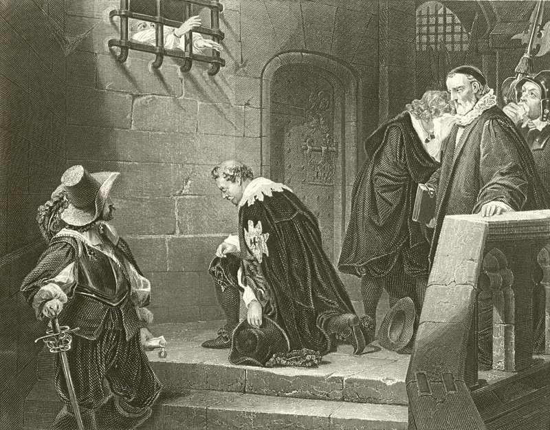 Jarlen af Strafford skal henrettes af Hippolyte Delaroche
