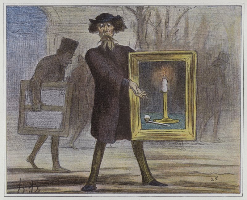 De afviste dette... Ignoranterne! af Honore circle of Daumier
