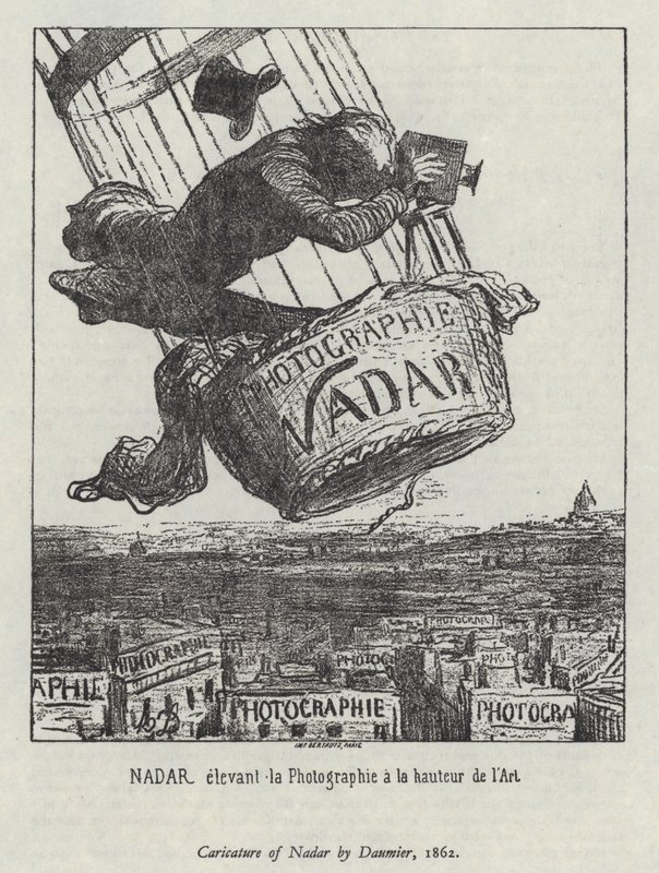 Nadar løfter fotografiet til kunstniveau af Honore (after) Daumier
