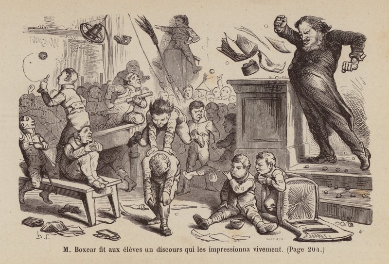 Illustration til Un Bon Petit Diable (kobberstik) af Horace (after) Castelli