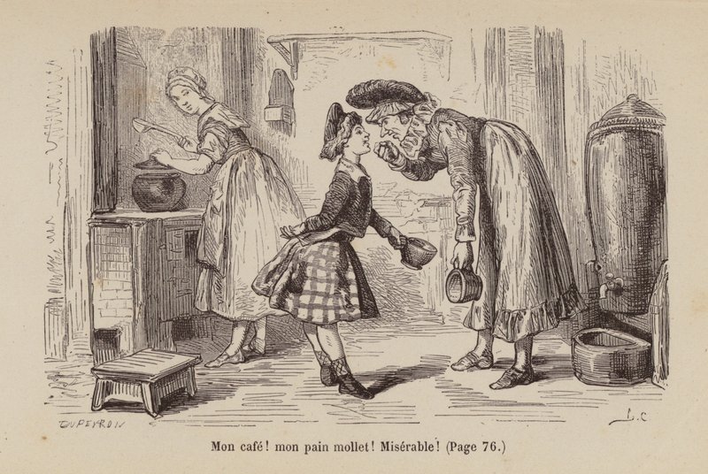 Illustration til Un Bon Petit Diable (kobberstik) af Horace (after) Castelli