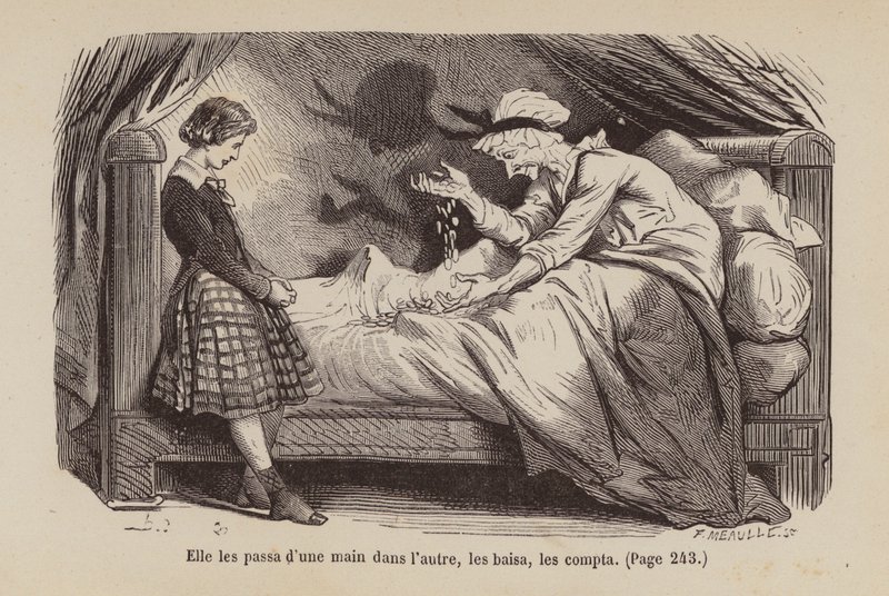 Illustration til Un Bon Petit Diable (kobberstik) af Horace (after) Castelli