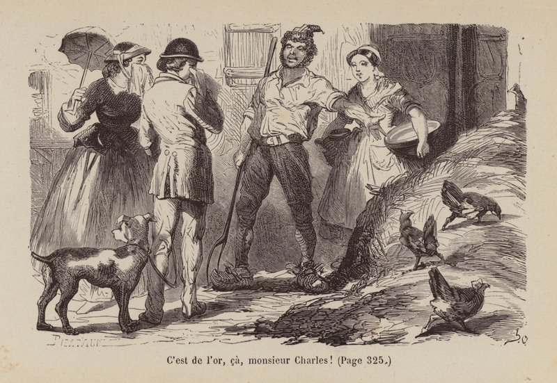 Illustration til Un Bon Petit Diable (kobberstik) af Horace (after) Castelli