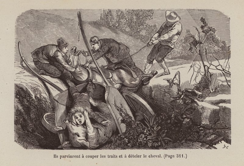 Illustration til Un Bon Petit Diable (kobberstik) af Horace (after) Castelli