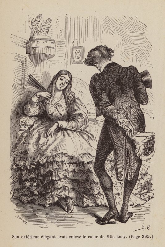 Illustration til Un Bon Petit Diable (kobberstik) af Horace (after) Castelli