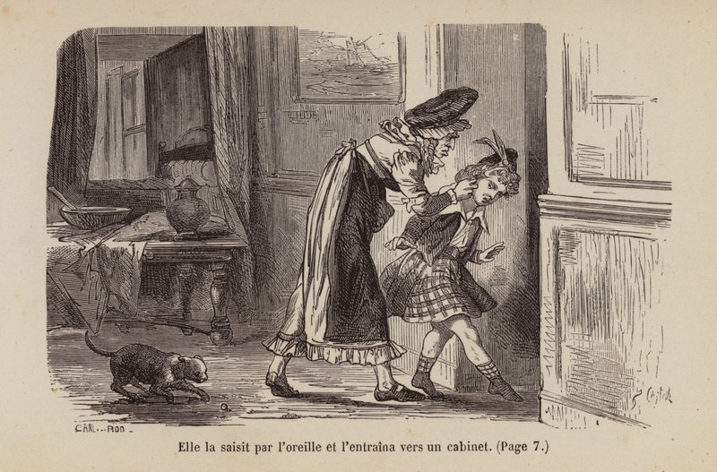 Illustration til Un Bon Petit Diable (kobberstik) af Horace (after) Castelli