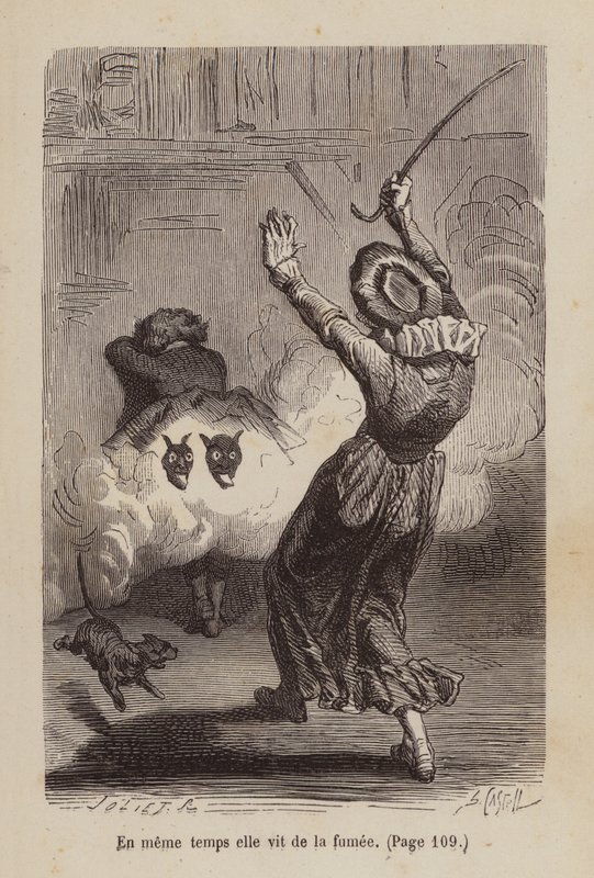 Illustration til Un Bon Petit Diable (kobberstik) af Horace (after) Castelli