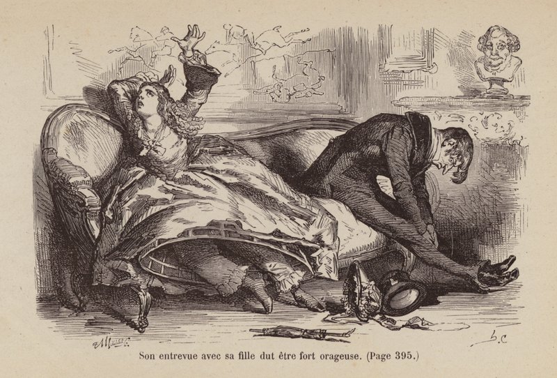 Illustration til Un Bon Petit Diable (kobberstik) af Horace (after) Castelli