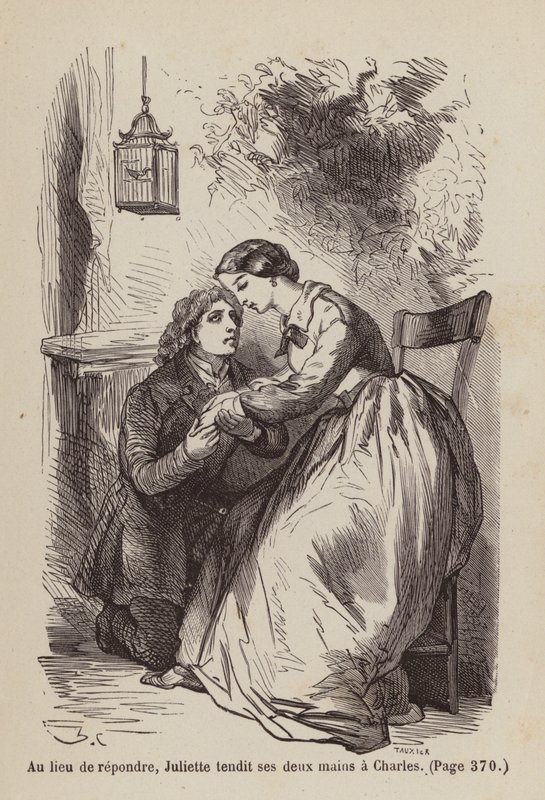 Illustration til Un Bon Petit Diable (kobberstik) af Horace (after) Castelli
