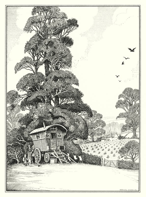 August (litografi) af Horace J. Knowles