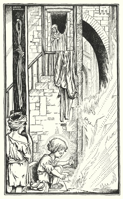 I Nazareth (litografi) af Horace J. Knowles