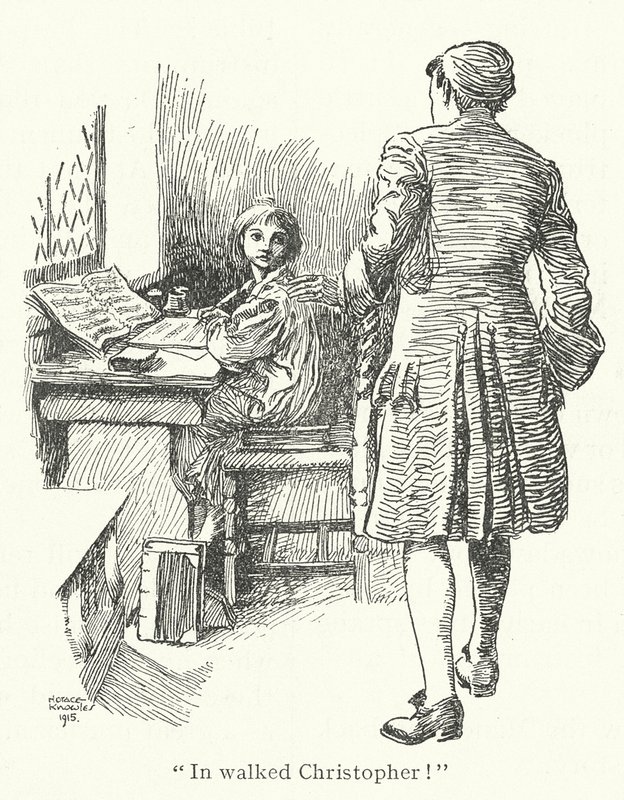 På gåtur med Johann Christoph Bach (litografi) af Horace J. Knowles