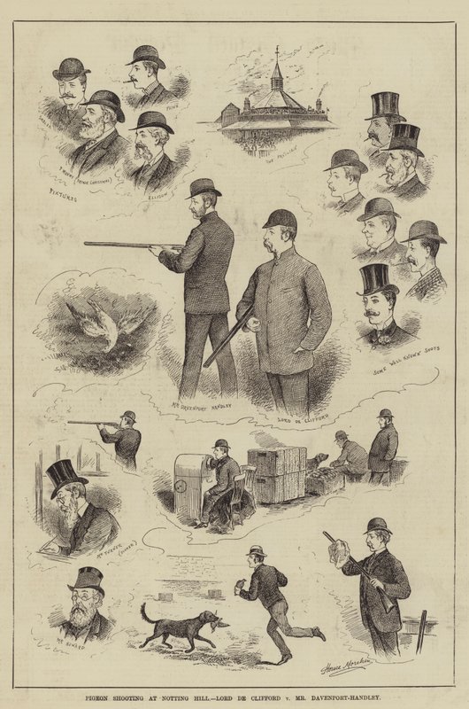 Dueskydning ved Notting Hill, Lord de Clifford mod Mr. Davenport-Handley af Horace Morehen
