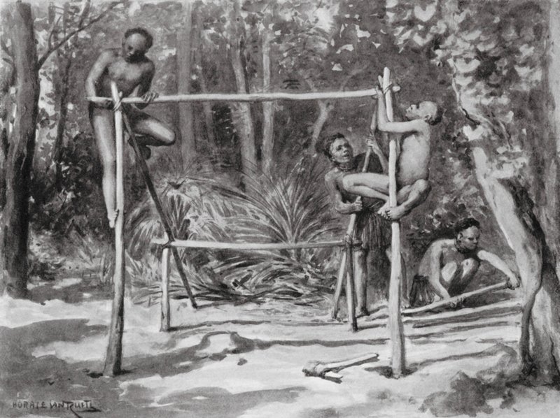 Livets begyndelse, opbygning af et hjem (litografi) af Horace van Ruith