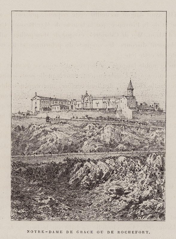 Notre-Dame De Grace Ou De Rochefort (kobberstik) af Hubert Clerget